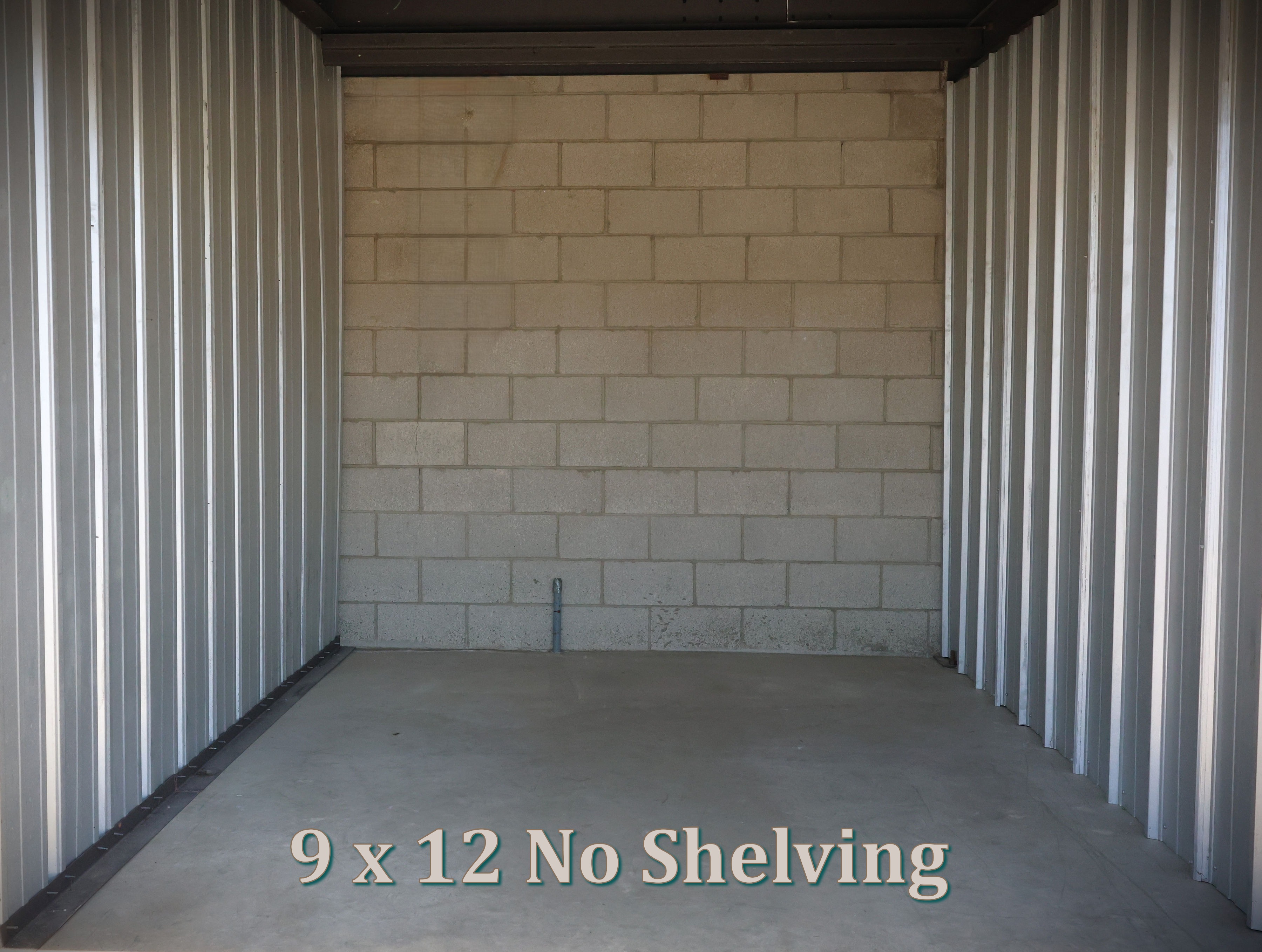 9x12 No Shelving